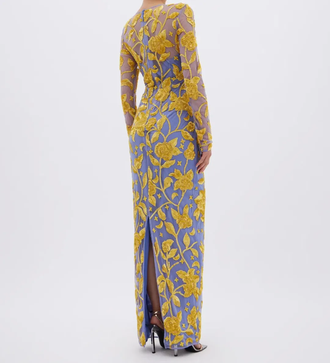 Rachel Gilbert Arya Gown Ice Size AU 10 for rent on The Volte - main image