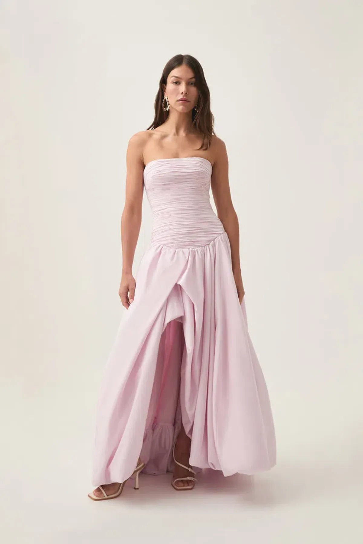 Aje Violette Bubble Hem Maxi Dress Pastel Pink Size 6 - Image 1