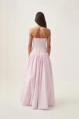 Aje Violette Bubble Hem Maxi Dress Pastel Pink Size 8 for rent on The Volte - image 3