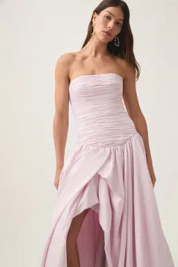 Aje Violette Bubble Hem Maxi Dress Pastel Pink Size 8 for rent on The Volte - image 2