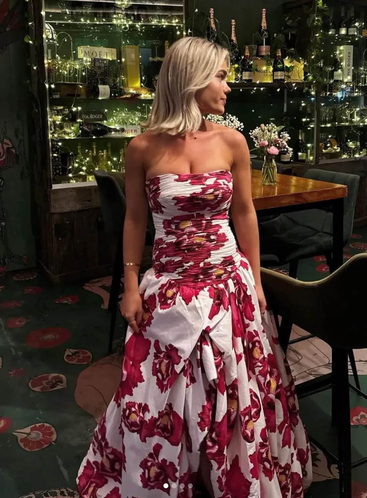 Aje Behold Maxi Dress Blooming Blooms Size 10 - Image 5