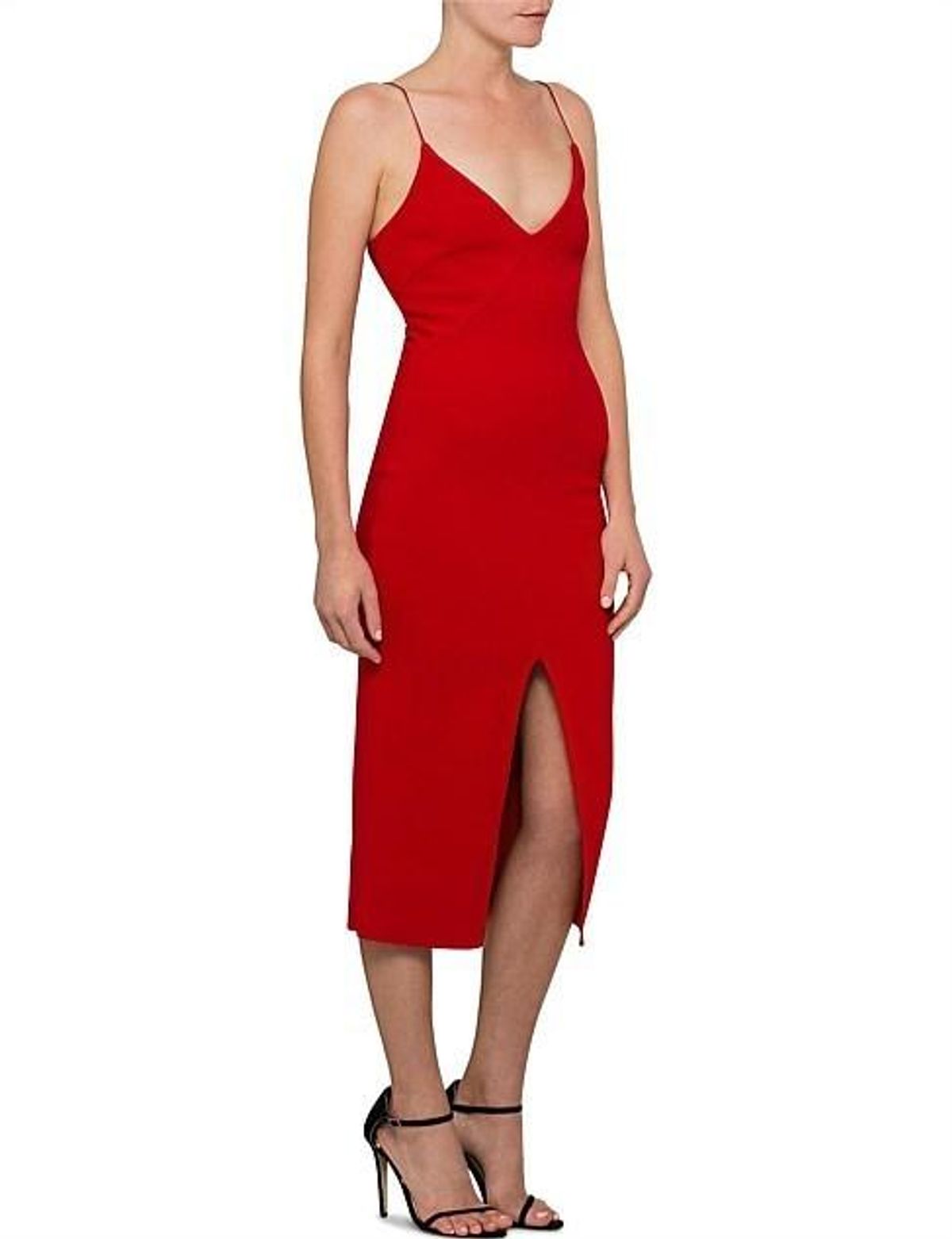 Bec & Bridge Tasha Midi Dress Red Size 8 for rent on The Volte - main image