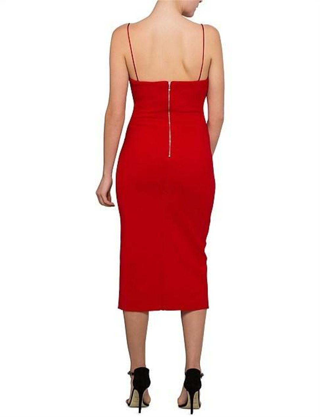 Bec & Bridge Tasha Midi Dress Red Size 8 for rent on The Volte - main image