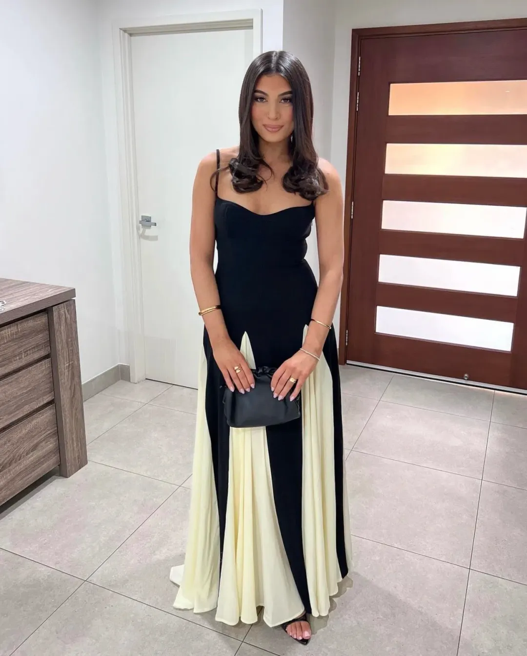 Arcina Ori Paloma Dress Black/White Size S/Au 8 for rent on The Volte - main image