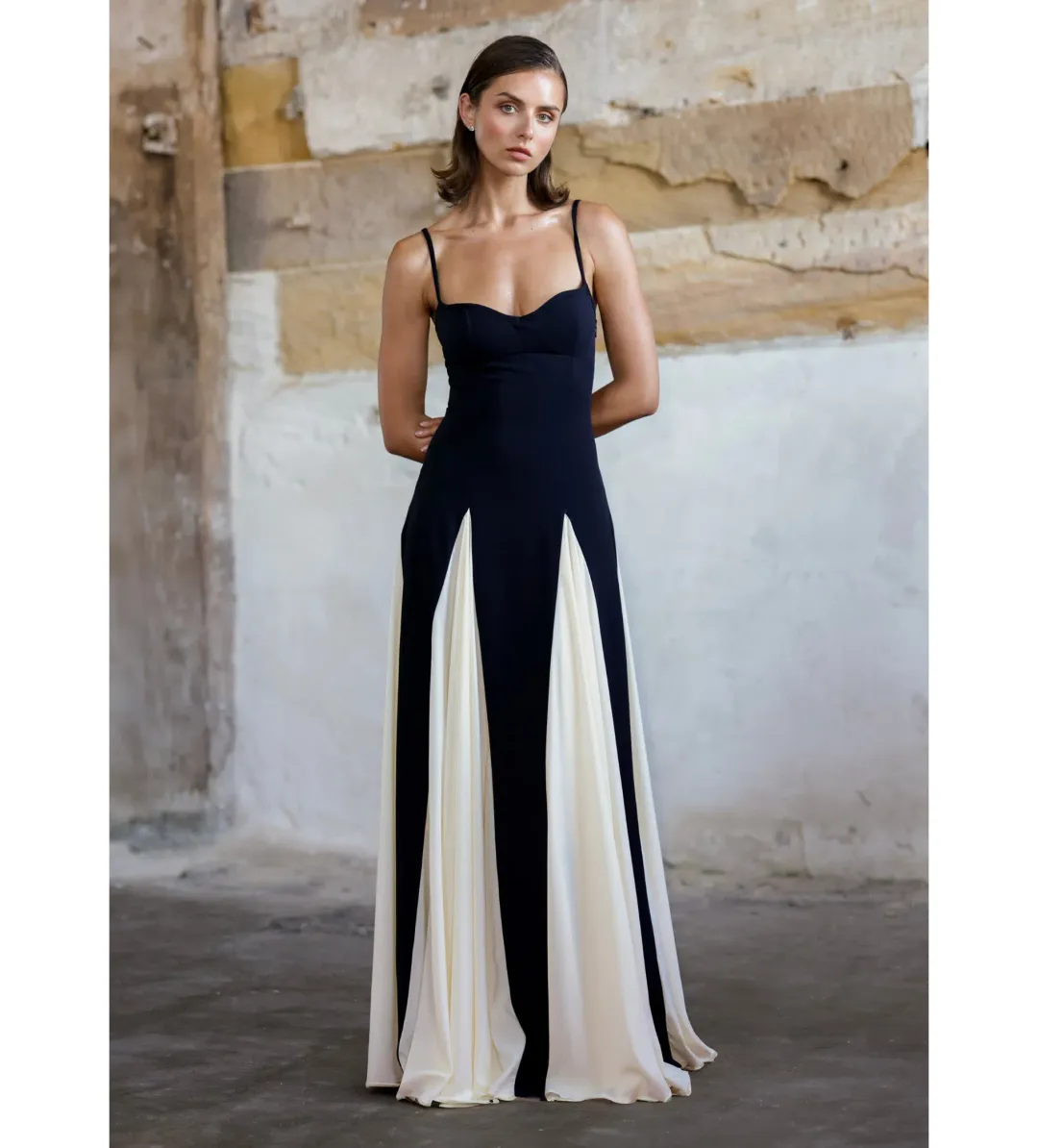 Arcina Ori Paloma Dress Black/White Size S/Au 8 for rent on The Volte - main image