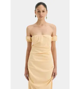 Sir the Label The Carmen Draped Gown in Light Peach Size 2/Au 10 for rent on The Volte - image 2