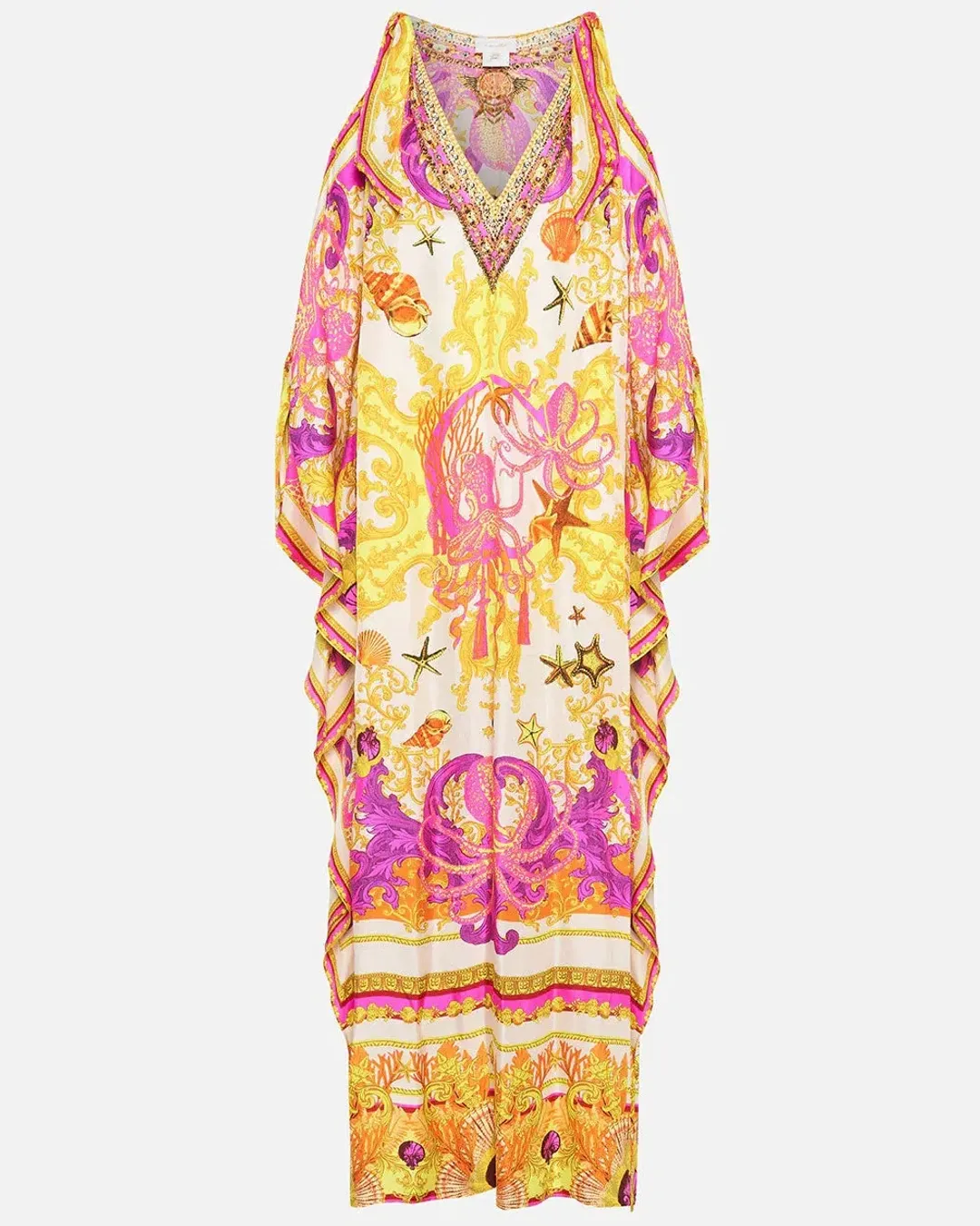 Camilla Squid Squad Scarf Tie Kaftan One Size for rent on The Volte - main image