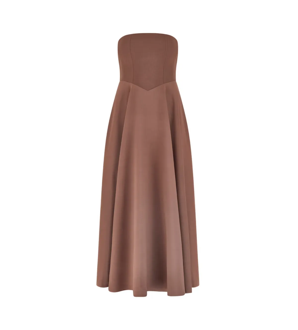 Odd Muse The Ultimate Muse Strapless Midi Dress Chocolate Size 10 - Image 3
