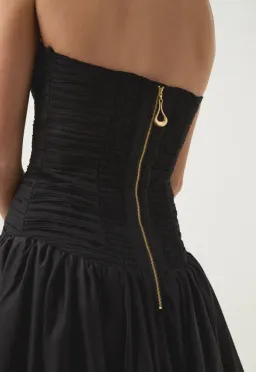 Aje Violette Bubble Hem Maxi Dress Black Size 10 for rent on The Volte - image 4