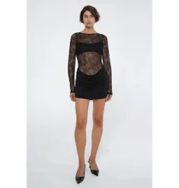 Benni Yana Lace Mini Dress Black Size M /AU 10 for rent on The Volte - image 1