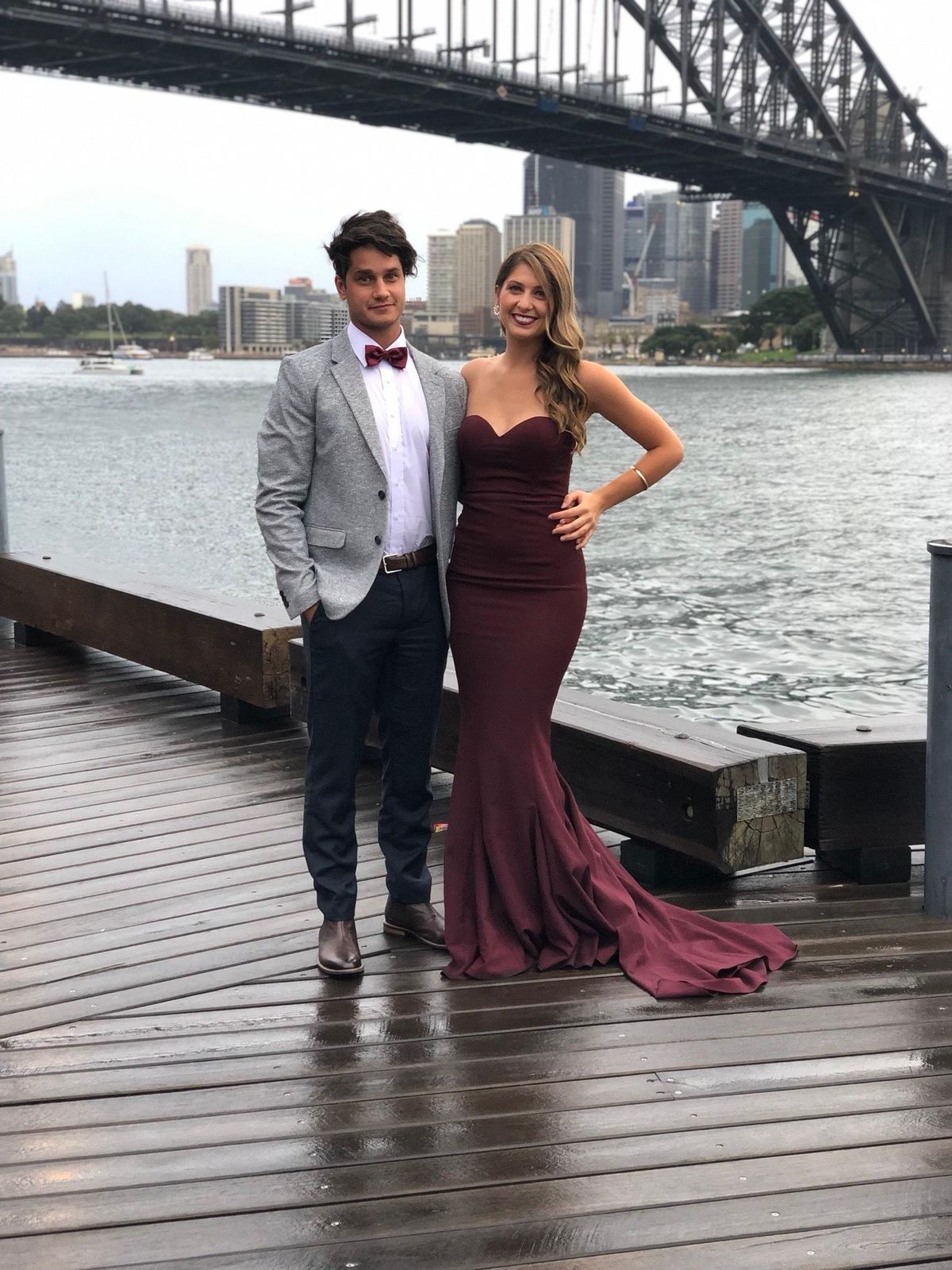 Elle Zeitoune Arianna Gown - Wine - Image 4