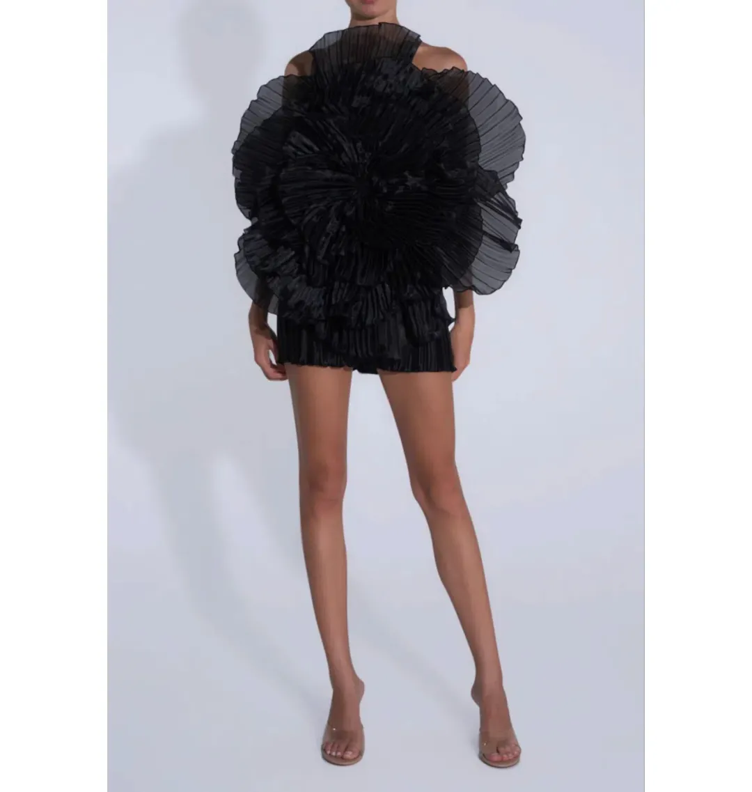 L'idee Fleur Mini Dress Noir Black Size AU 8 for rent on The Volte - main image