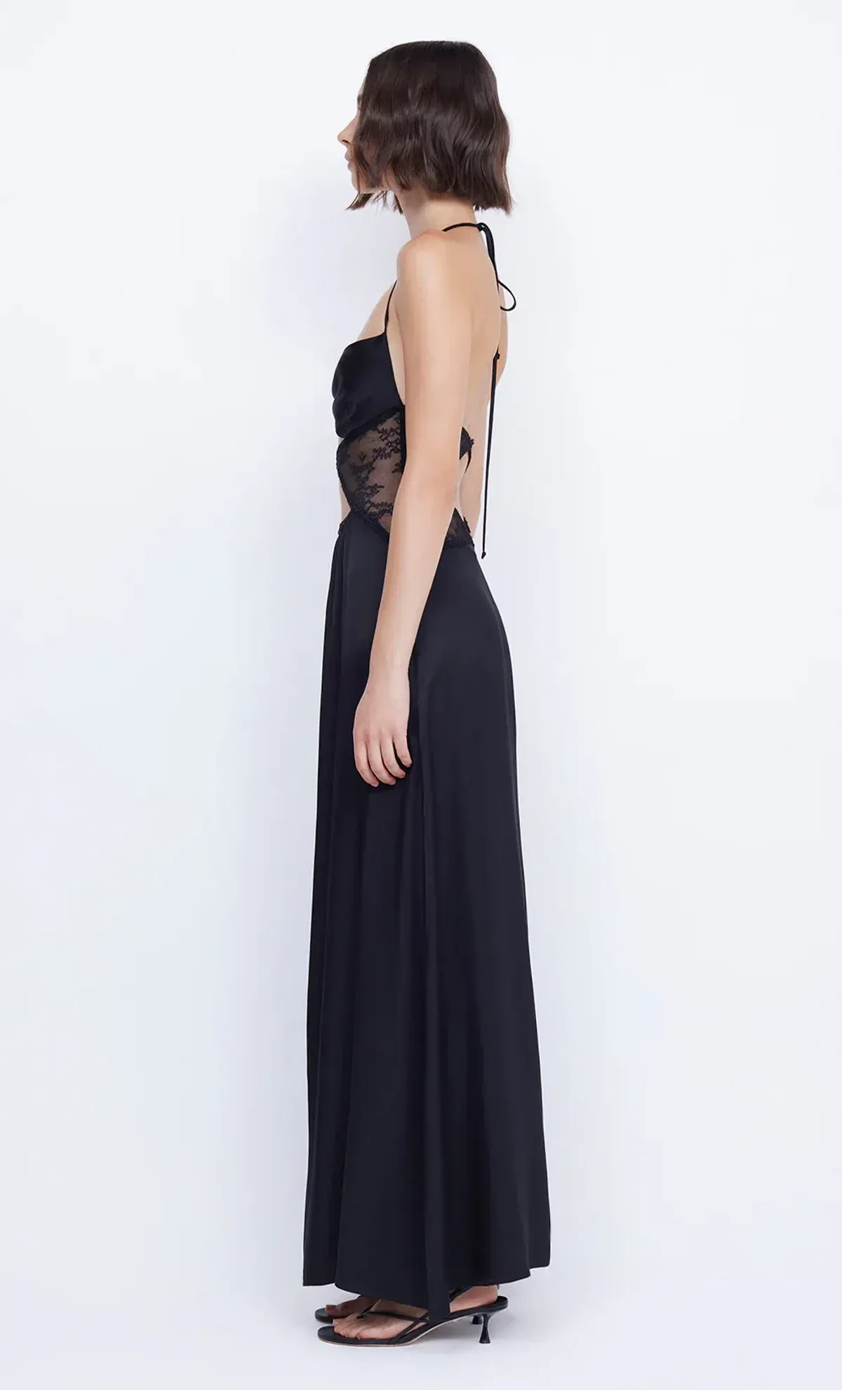 Bec and Bridge Santal Halter Maxi Dress Black Size 6 - Image 2