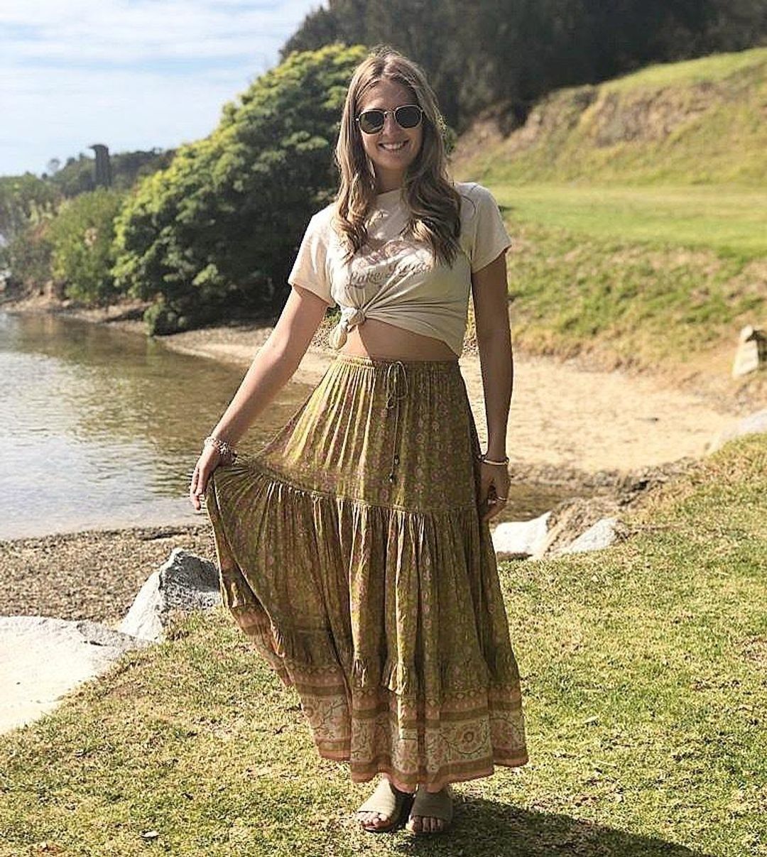 Spell and the Gypsy Dahlia Crop Top and Maxi Skirt Set Print 6 for rent on The Volte - main image