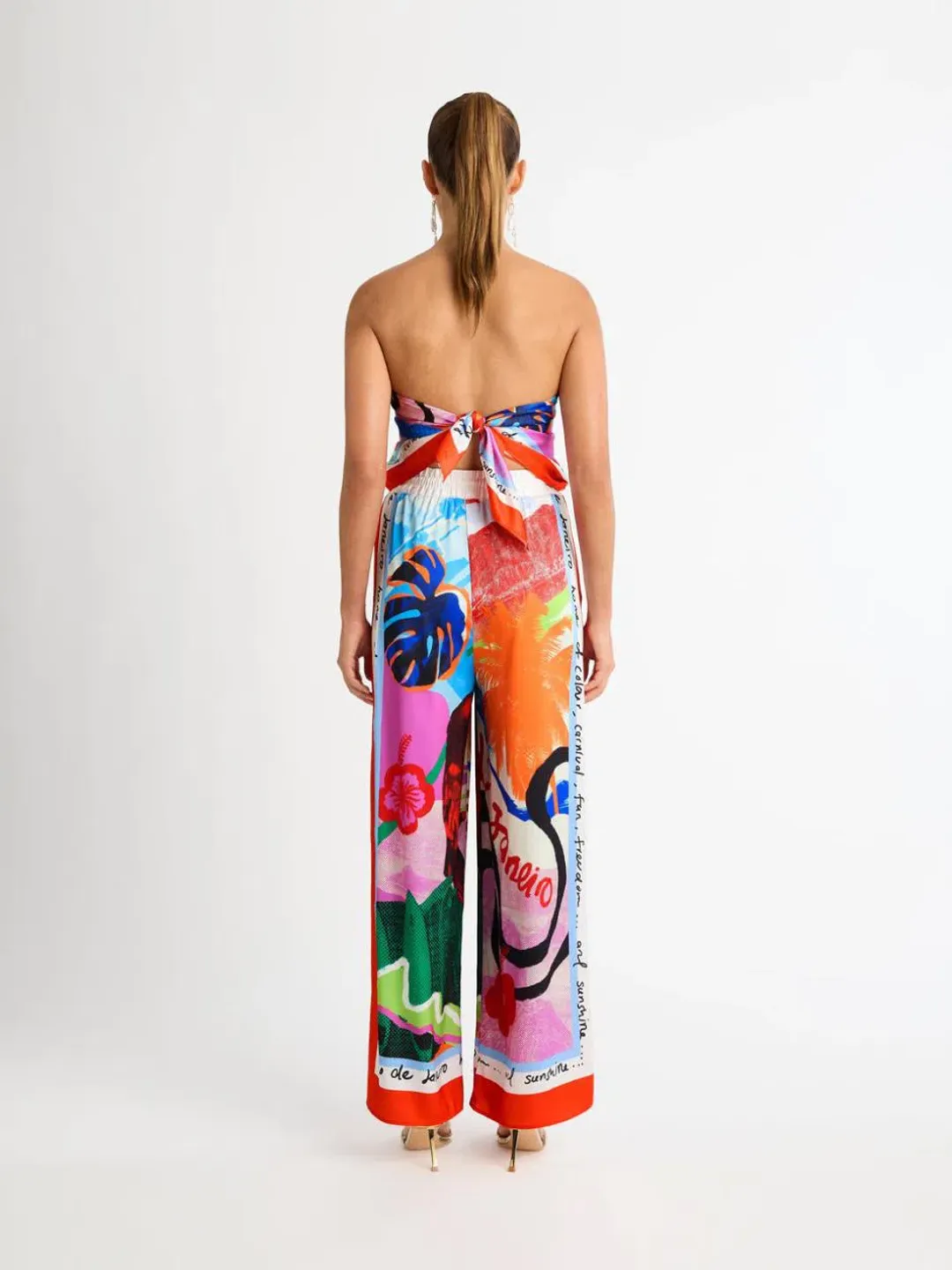 Sheike Rio Scarf Top and Pants Set Print Size 6 for rent on The Volte - main image