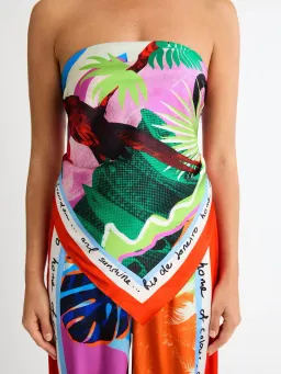 Sheike Rio Scarf Top and Pants Set Print Size 6 for rent on The Volte - image 2