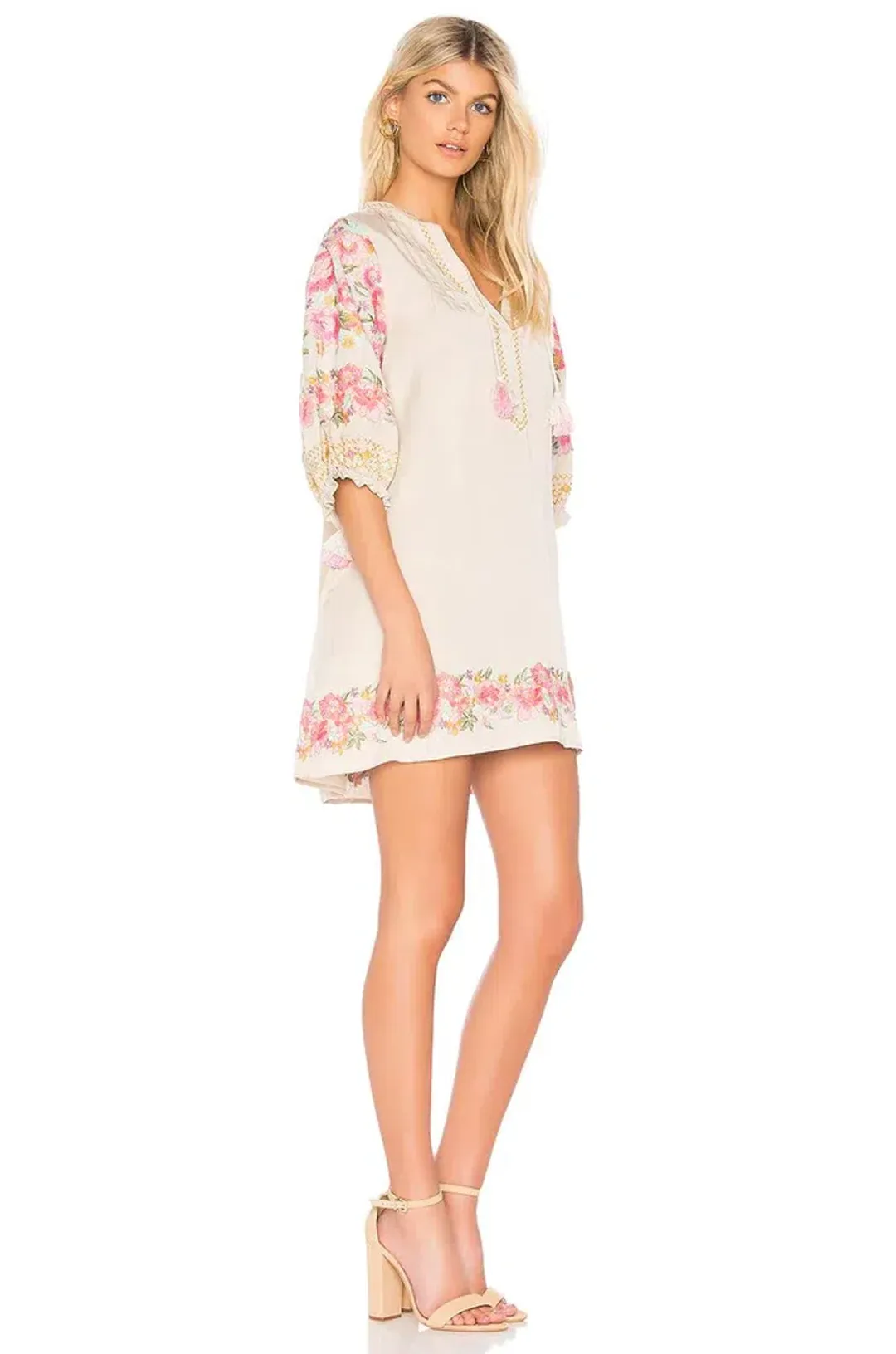 Spell and the Gypsy Cleo Tunic Mini Dress Print Size 8 for rent on The Volte - main image