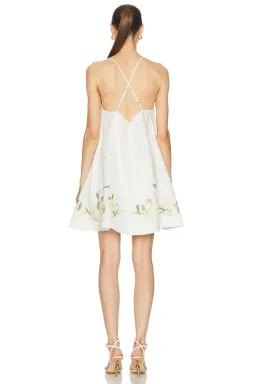 Zimmermann Harmony Swing Mini Dress Ivory Magnolia Size 0 / AU 8 for rent on The Volte - image 2