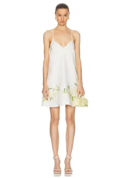 Zimmermann Harmony Swing Mini Dress Ivory Magnolia Size 0 / AU 8 for rent on The Volte - image 1