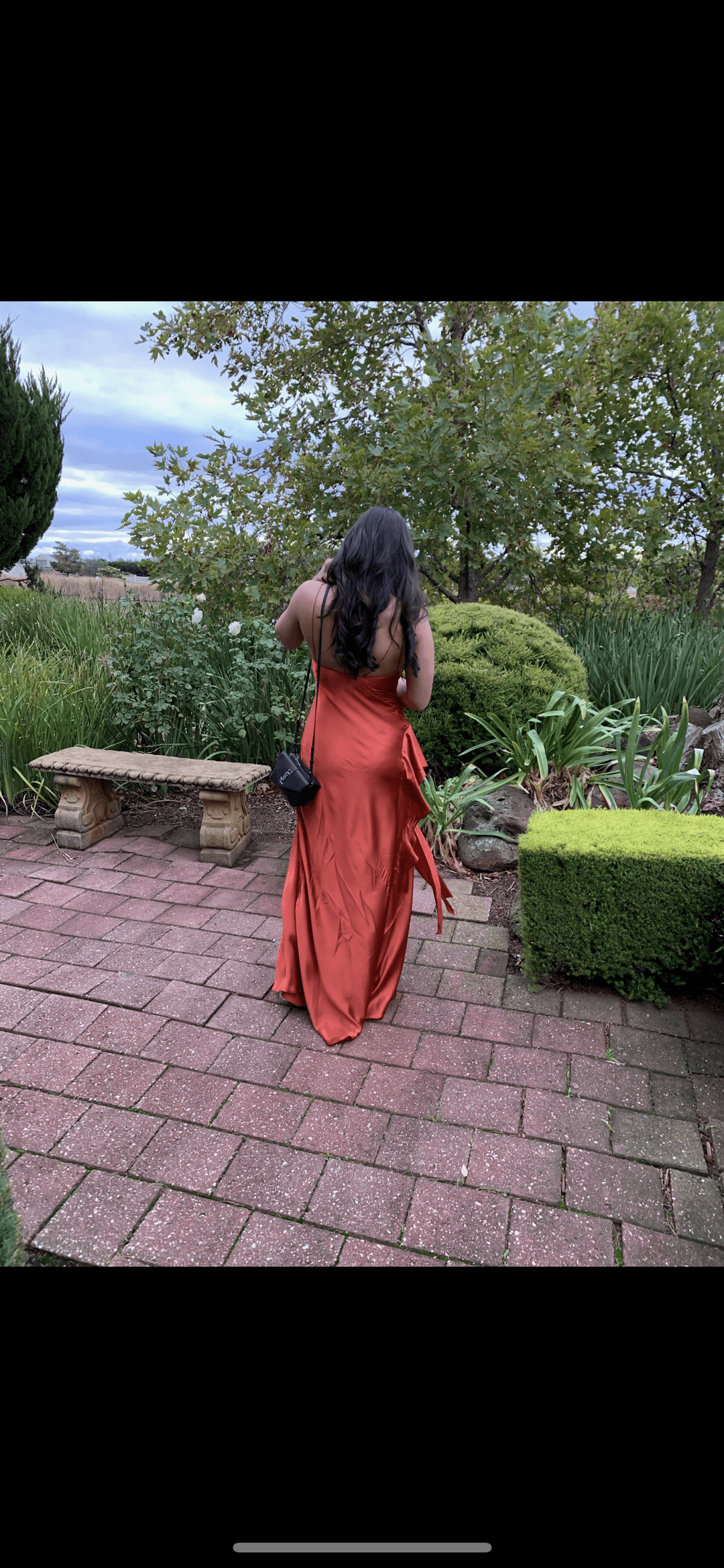 Nicolas - Silk Tie Front Orange dress Size 8 for rent on The Volte - main image