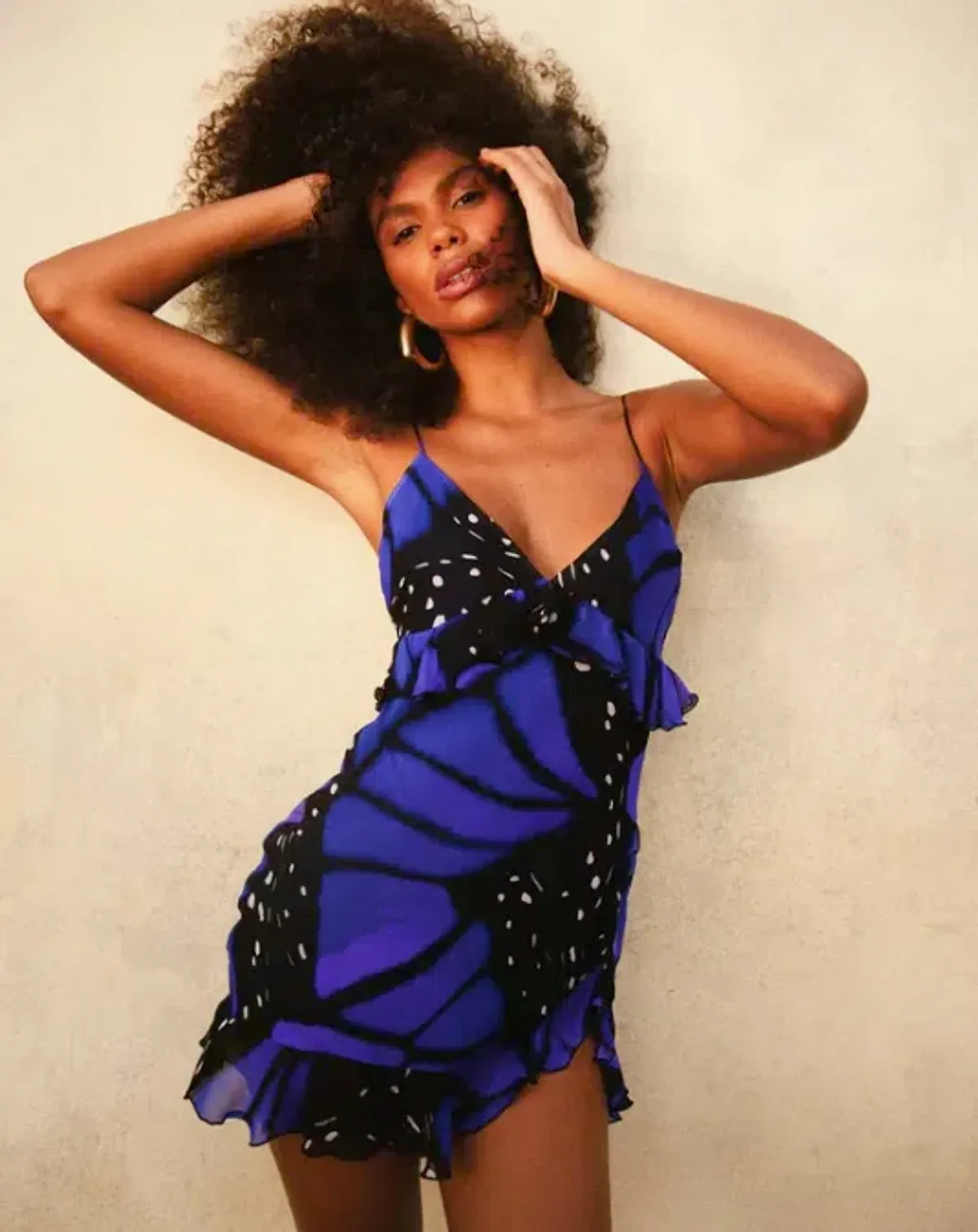 Rat and Boa Beatriz Mini Dress Butterfly Print Size S / 8 - Image 2