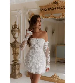 Rosie Etienne Isabelle Dress White Size 8 for rent on The Volte - image 1