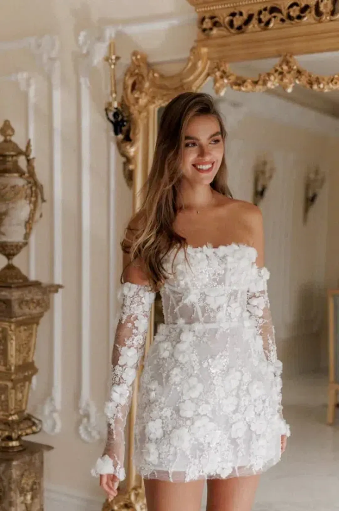 Rosie Etienne Isabelle Dress White Size 8 for rent on The Volte - main image