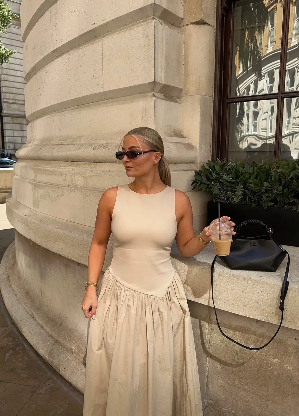 DISSH Patty Stone Midi Dress Stone Size 6 - Image 6