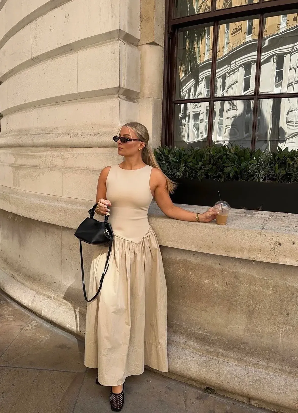 DISSH Patty Stone Midi Dress Stone Size 6 - Image 4