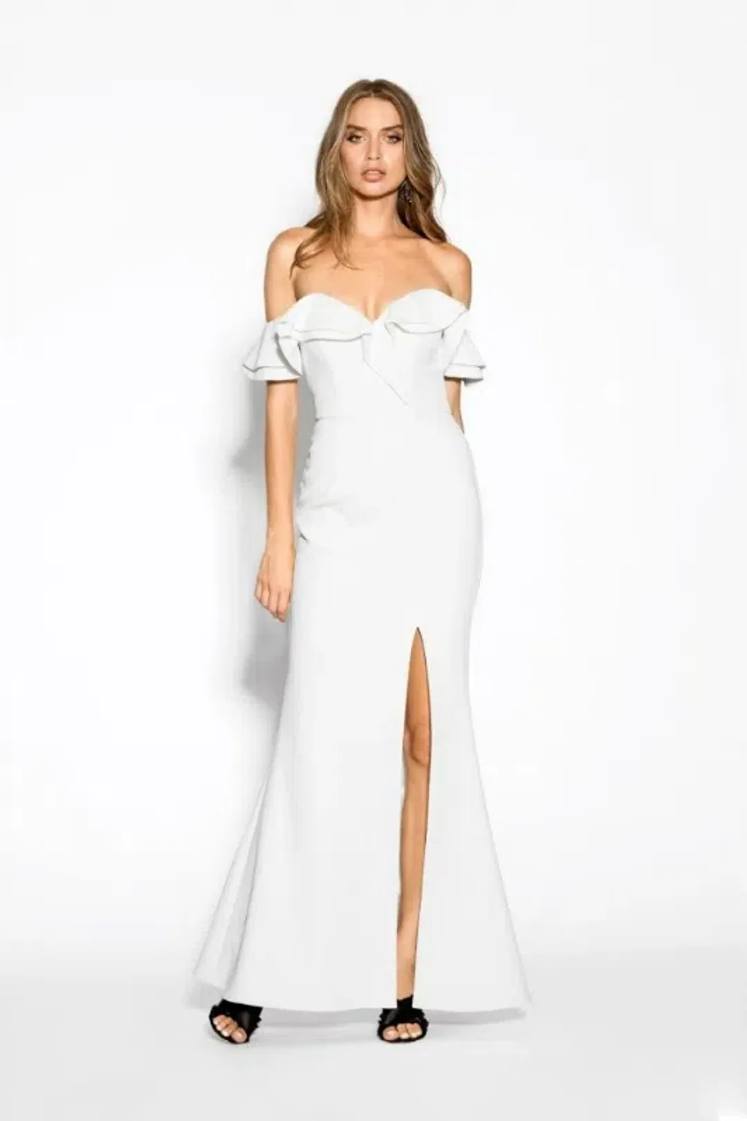 Sheike Allure Maxi Dress White Size AU 12 for rent on The Volte - main image