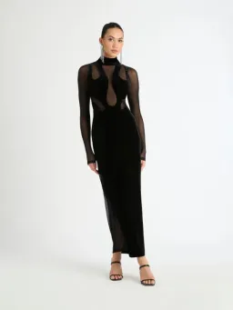 Sheike Medusa Maxi Dress Black Size AU 14 for rent on The Volte - image 1