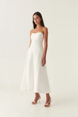 Aje Vibration Jacquard Gown Ivory Size AU 10 for rent on The Volte - image 2