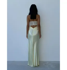 Bec and Bridge Halle Strapless Dress Ice Yellow Size AU 8 for rent on The Volte - image 3