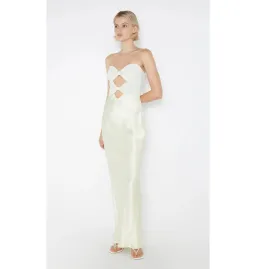 Bec and Bridge Halle Strapless Dress Ice Yellow Size AU 8 for rent on The Volte - image 6