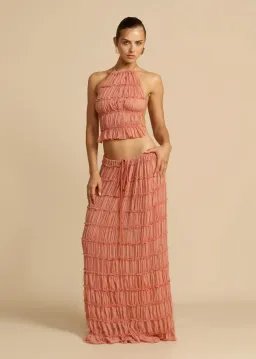 Arcina Ori Juliette Halter Set Peach Size S / AU 6-10 for rent on The Volte - image 1