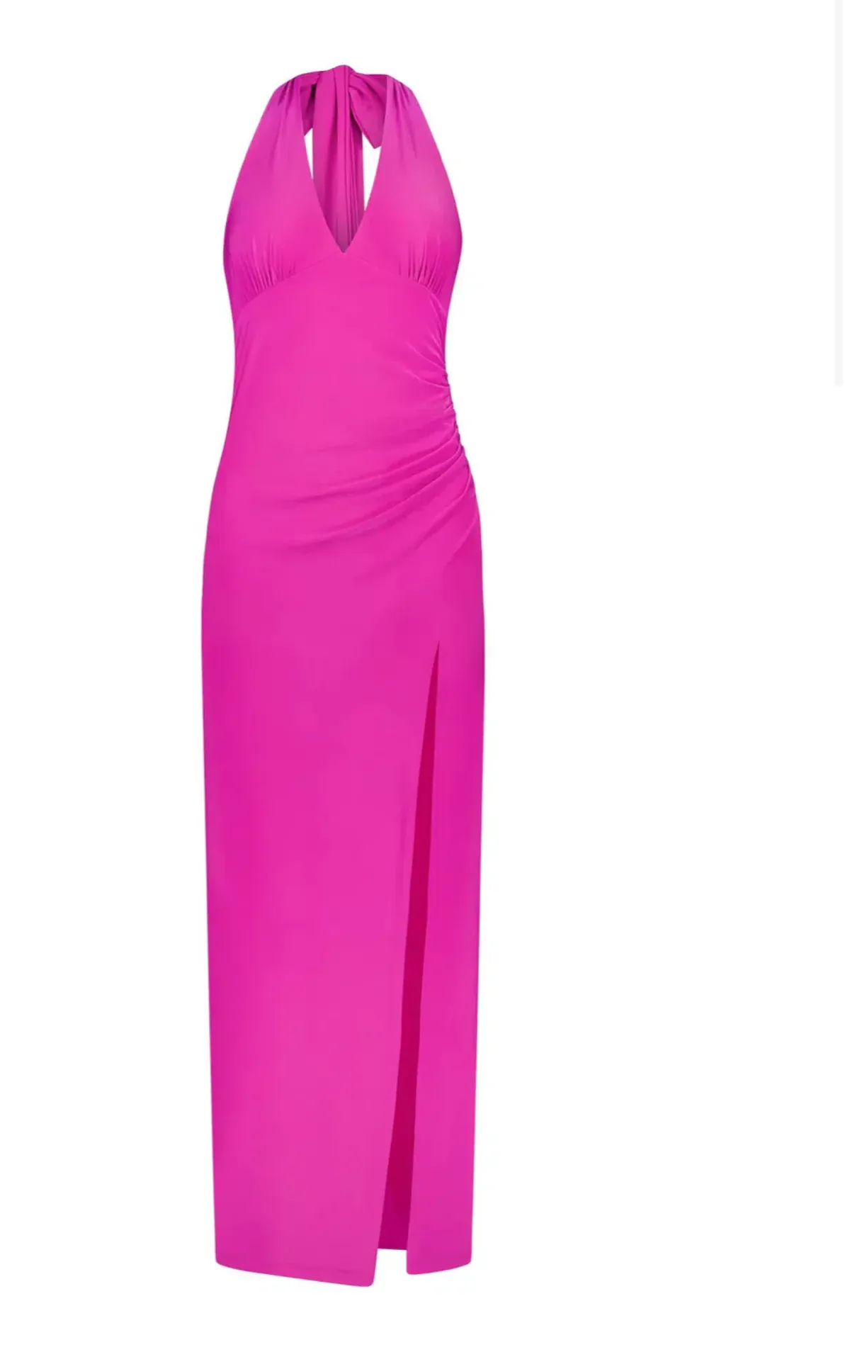 With Harper Lu Halter Maxi Dress in Fuchsia Size M / AU 10 - Image 4