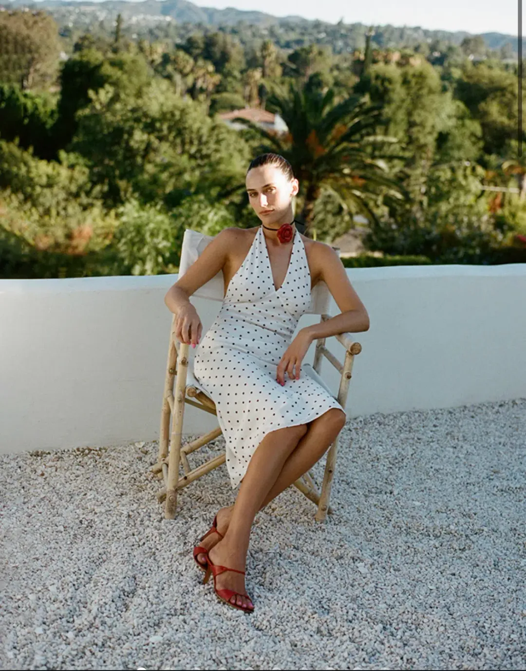 Realisation Par Sadie Halter Midi Dress Petite Spot Size S / AU 8 for rent on The Volte - main image