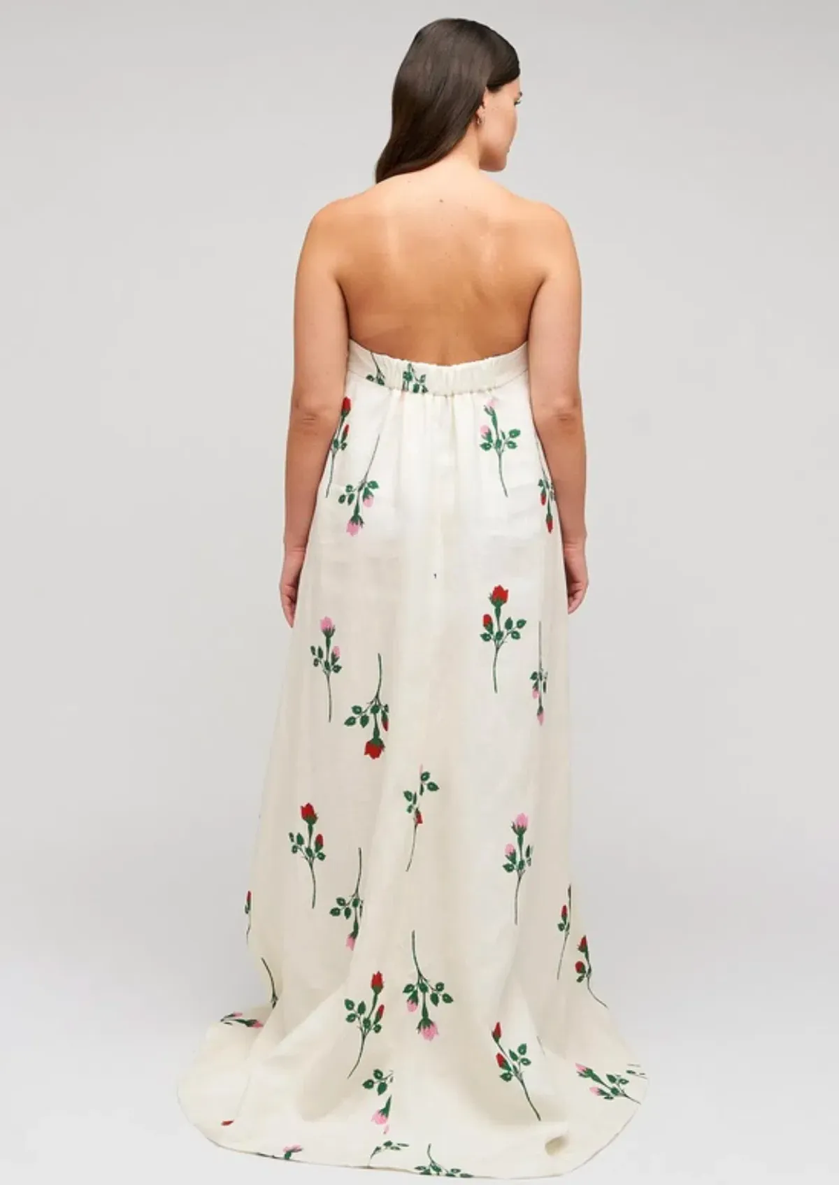 Oroton Rosebud Gown Antique White Size 8 - Image 3