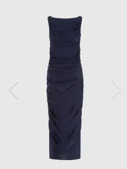 LeoLin Laura Midi-Dress Oxford Blue Size14 for rent on The Volte - image 2