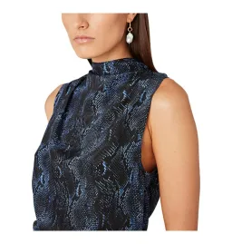 Camilla and Marc Safari Top And Skirt In Exotic Python Blue Size AU 14 for rent on The Volte - image 3