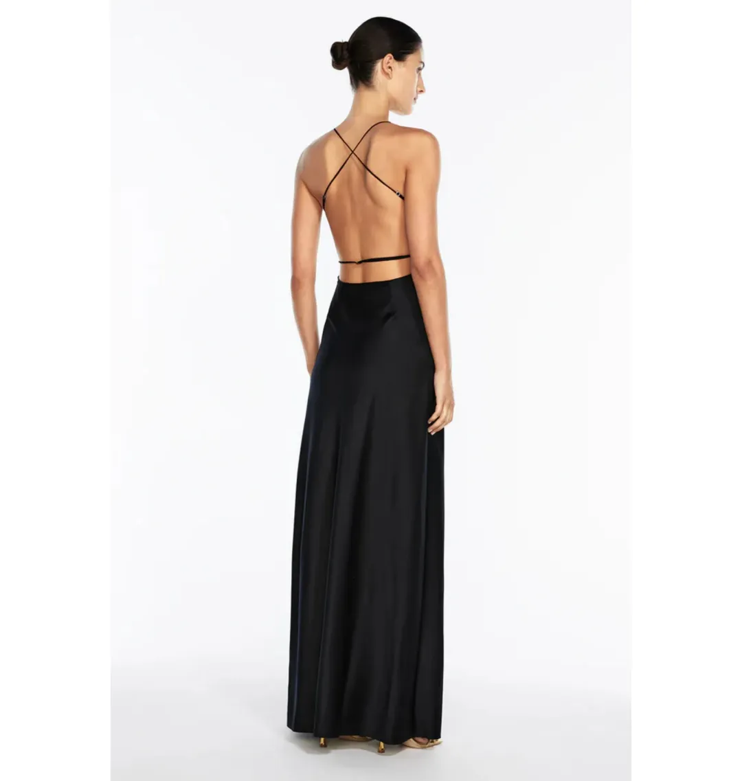 Manning Cartell Liquid Asset Slip Dress Black Size AU 12 Fits 10-12 for rent on The Volte - main image