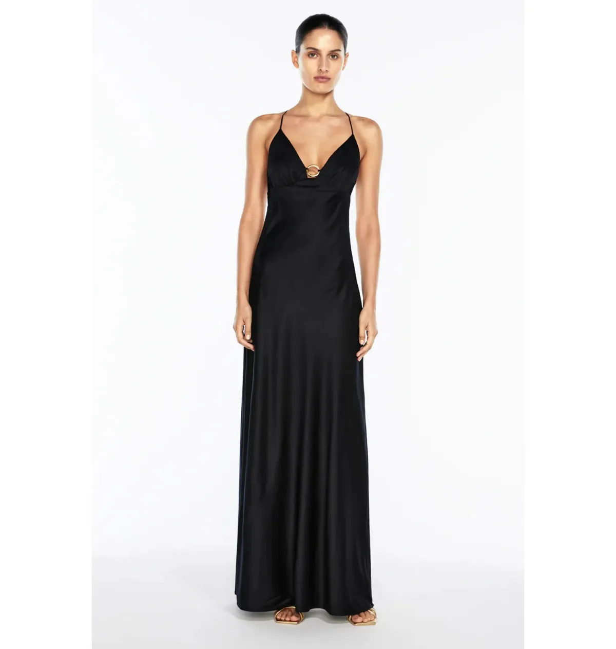 Manning Cartell Liquid Asset Slip Dress Black Size AU 12 Fits 10-12 for rent on The Volte - main image