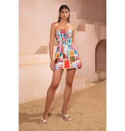 Eliya The Label Messina Dress Vacanza Print Size AU 10 for rent on The Volte - image 1