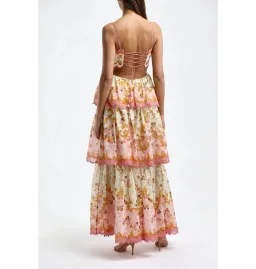 Zimmermann The Laurel Frill Midi Dress in Floral Size 1 / AU 10 for rent on The Volte - image 2