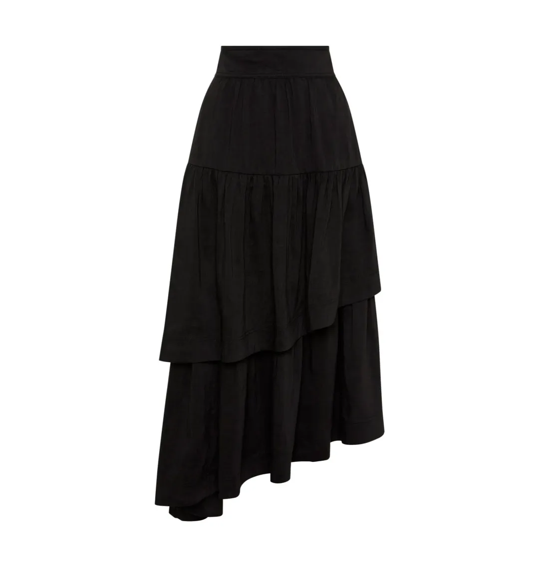 Aje Interlace Midi Skirt Black Size AU 8 for rent on The Volte - main image