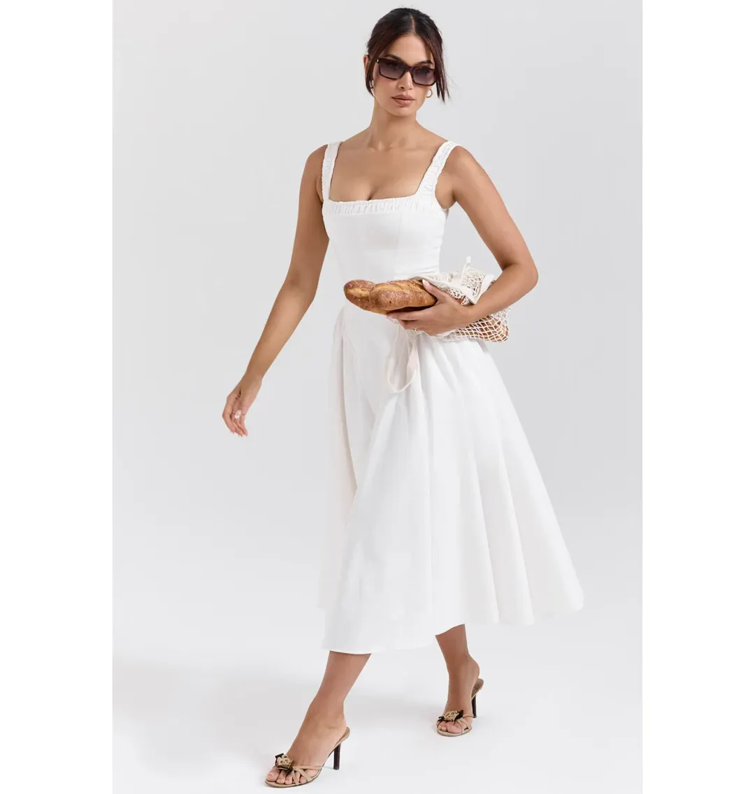 House of CB Dorothy Dress White Size Small / AU 8 for rent on The Volte - main image