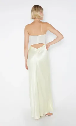 Bec & Bridge Halle Strapless Dress Ice Yellow Size AU 6 for rent on The Volte - image 7