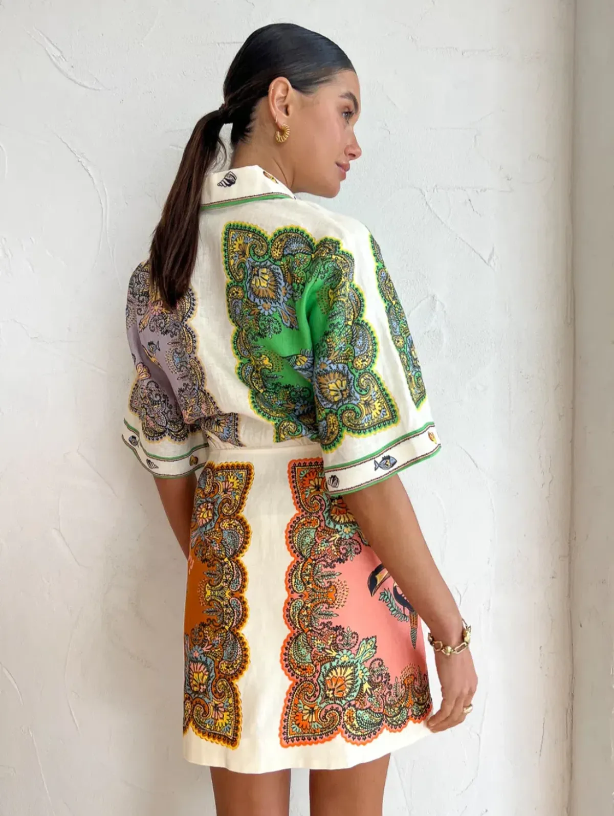 Alemais Trippy Troppo Mini Dress Multi Size 14 - Image 4