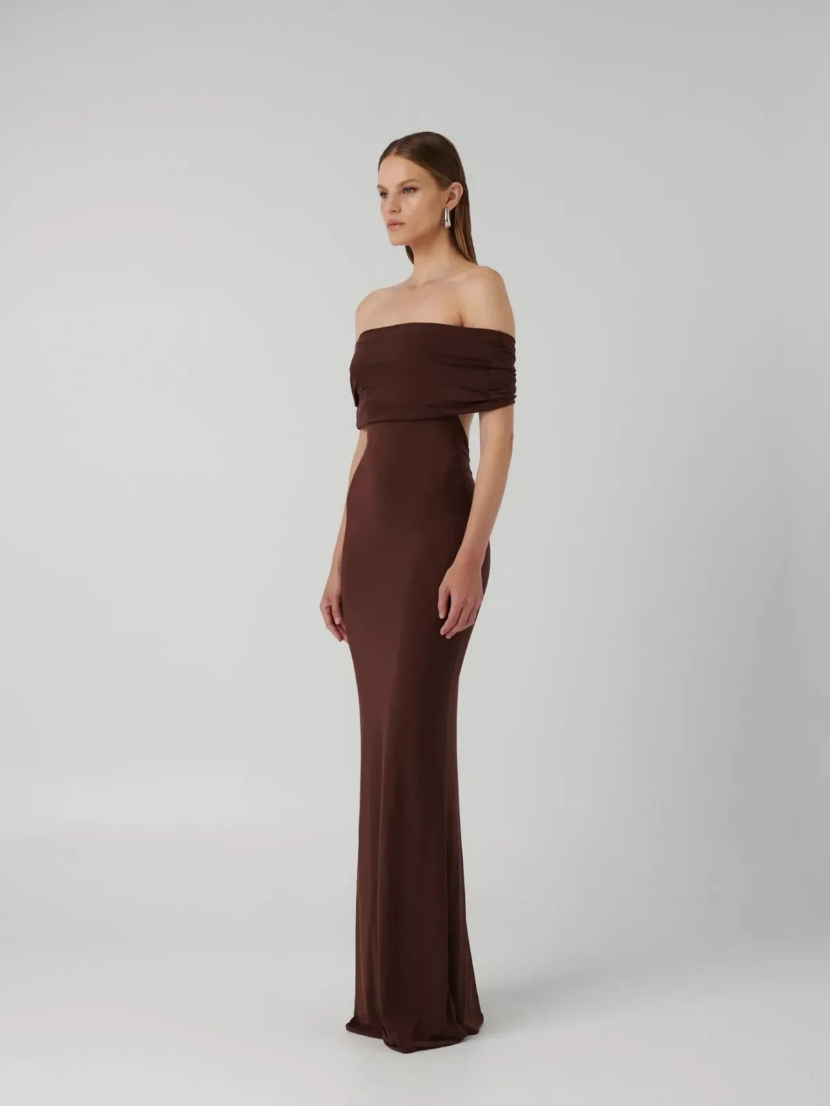 Effie Kats Viela Gown Cocoa Brown Size XS (6-8 AU) - Image 2