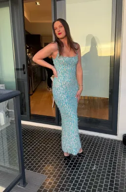 Rachel Gilbert Tilly Gown Blue 1/AU8 for rent on The Volte - image 1